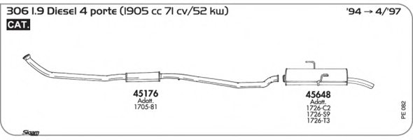 SIGAM PE082 Exhaust System